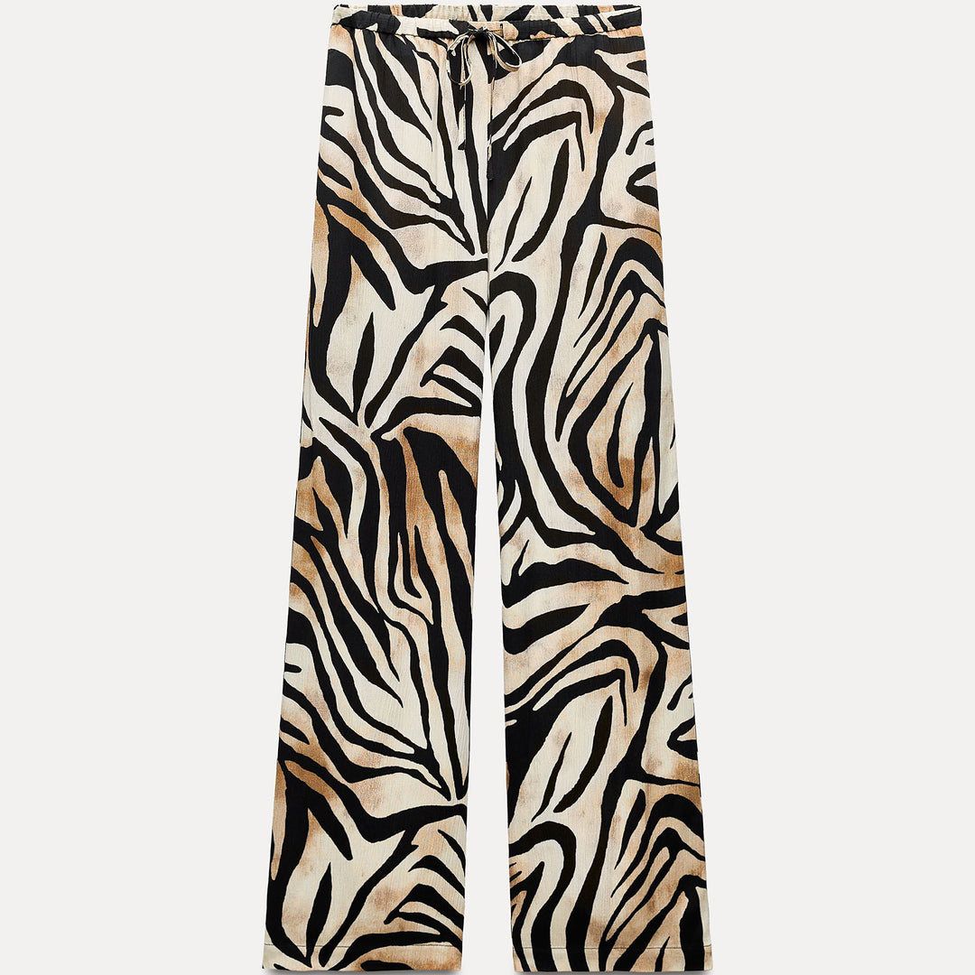 Moudda ZARA - Ensemble pantalon large imprimé animal - Tunisie 1
