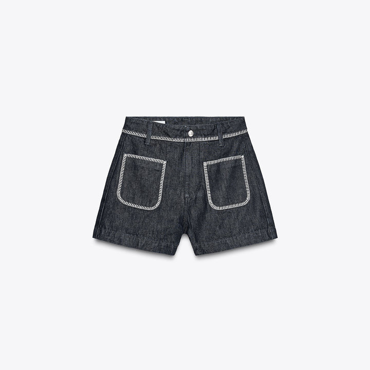 Moudda ZARA - Short Denim - Taille Haute & Point Manta - Tunisie 1