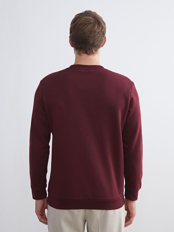 Moudda LC Waikiki - Sweatshirt en jersey Homme Bordeaux - Tunisie 4