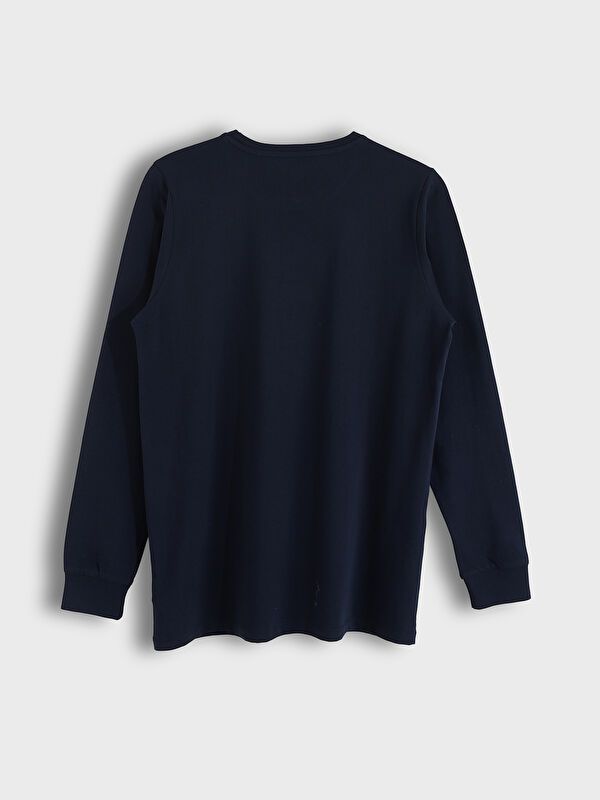 Moudda LC Waikiki - Pyjama en jersey manches longues Garçon Marine - Tunisie 4