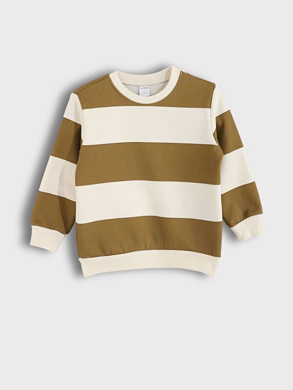 Moudda LC Waikiki - Pack sweatshirt jersey Garçon Beige clair - Tunisie 3