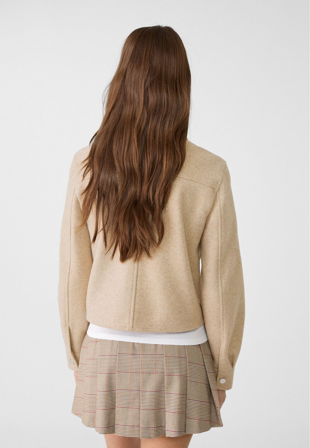 Moudda STRADIVARIUS - Veste Courte avec Snaps Soft - Tunisie 5