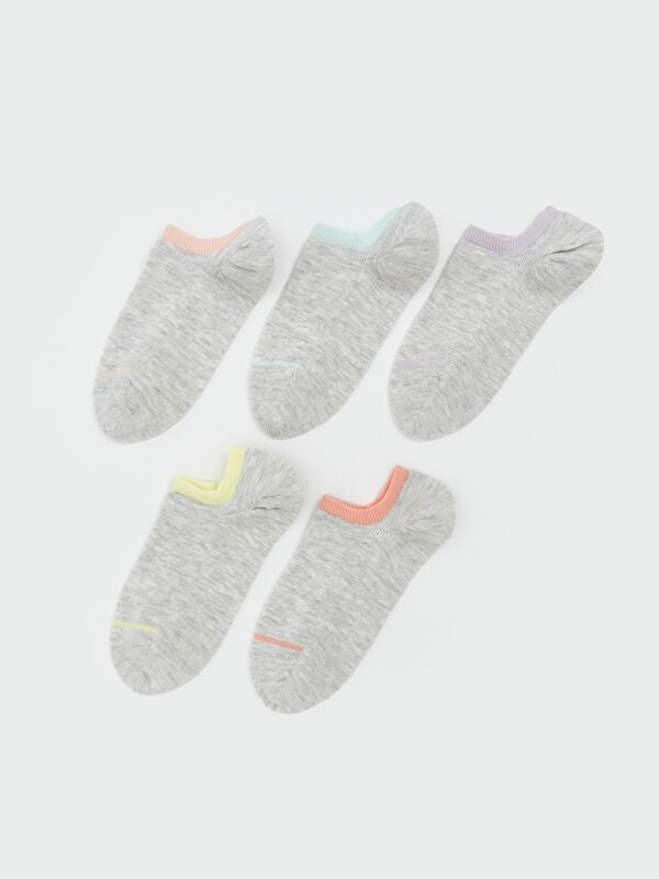 Moudda LC Waikiki - Chaussettes sneakers Femme Rose clair - Tunisie 1