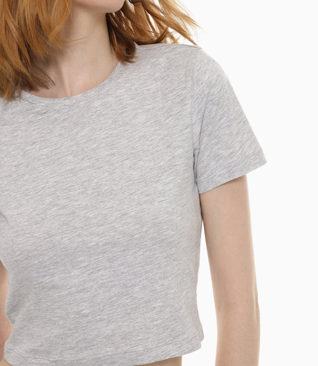 Moudda Lefties - T-Shirt Crop - Prix (Gris) - Tunisie 3