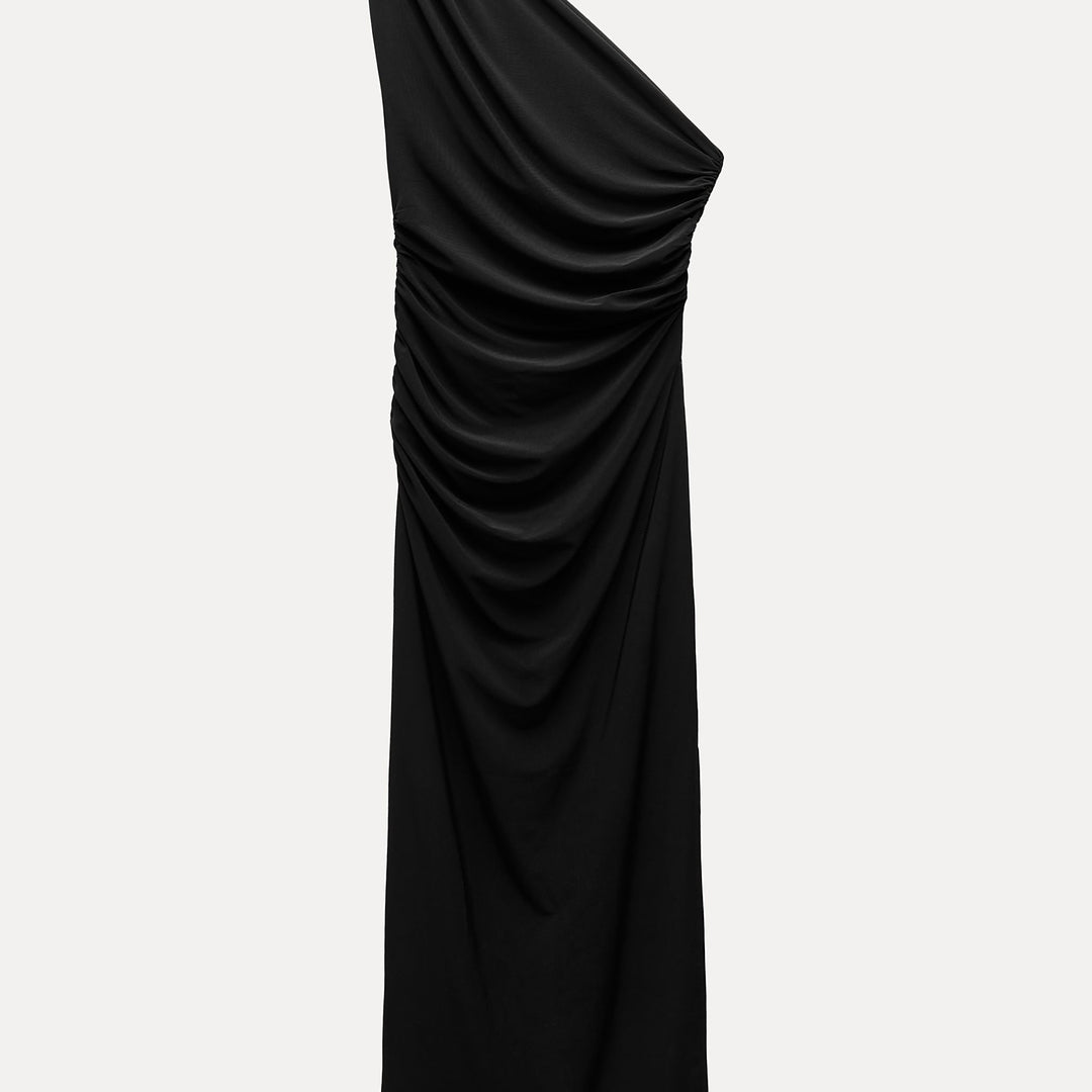 Moudda ZARA - Robe Midi Asymétrique à Fronces - Tunisie 1