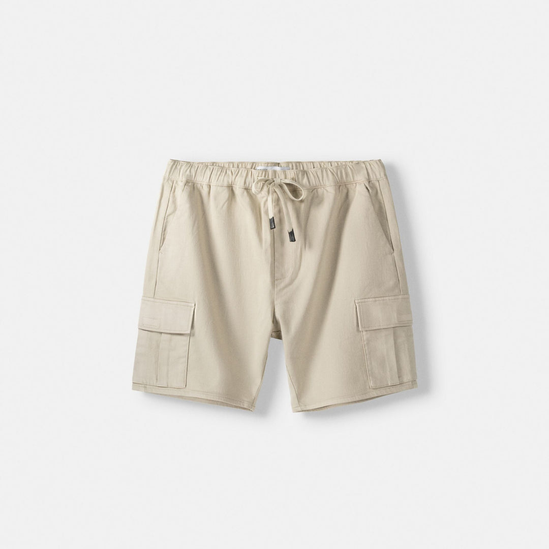 Moudda BERSHKA - Bermuda Cargo Coupe Regular Tissu Doux - Tunisie 1