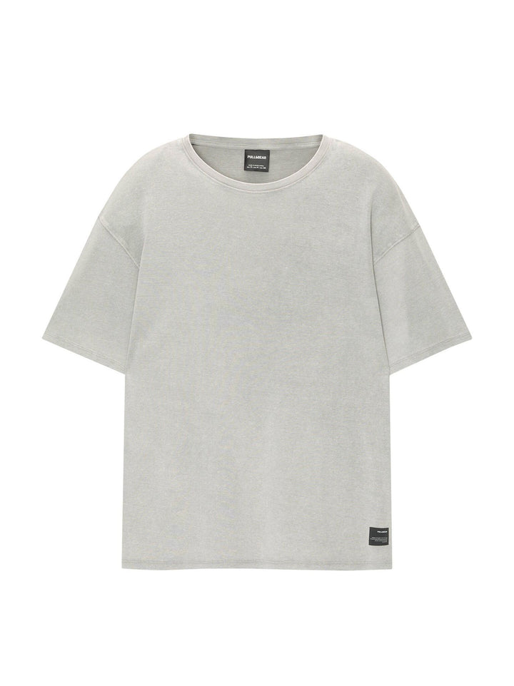 Moudda PULL & BEAR - T-Shirt Demi-Manches Interlock Lavé - Tunisie 2