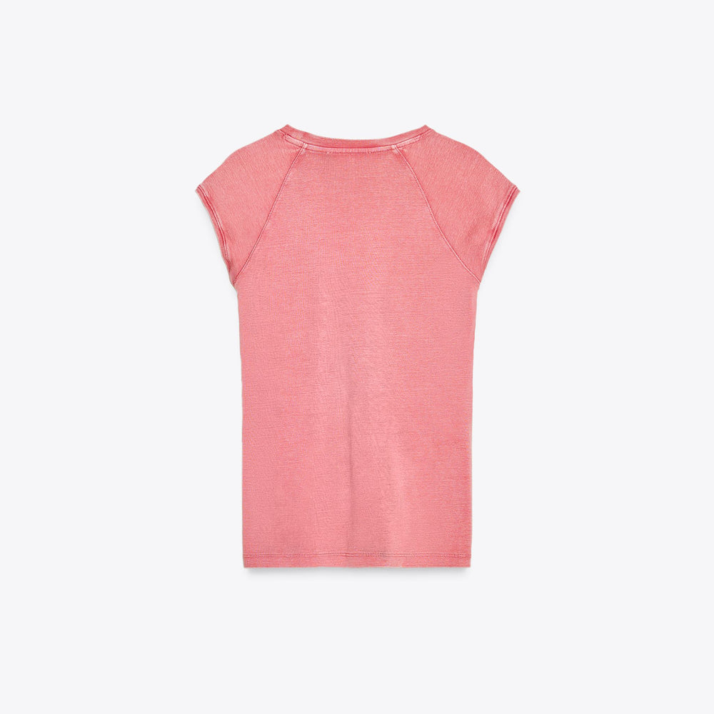 Moudda ZARA - T-Shirt Coton Lavé - Manches Raglan - Tunisie 2