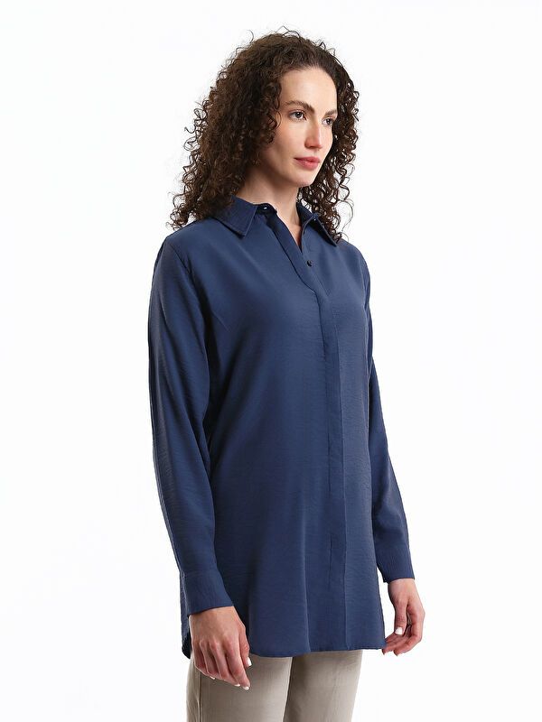 Moudda LC Waikiki - Tunique à manches longues Femme Indigo - Tunisie 4