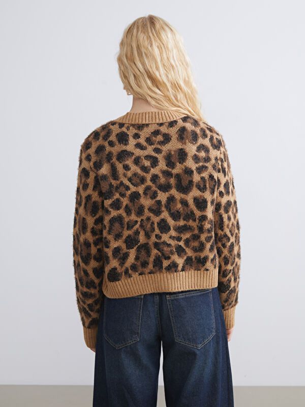 Moudda LC Waikiki - Cardigan en tricot Femme Brun - Tunisie 4