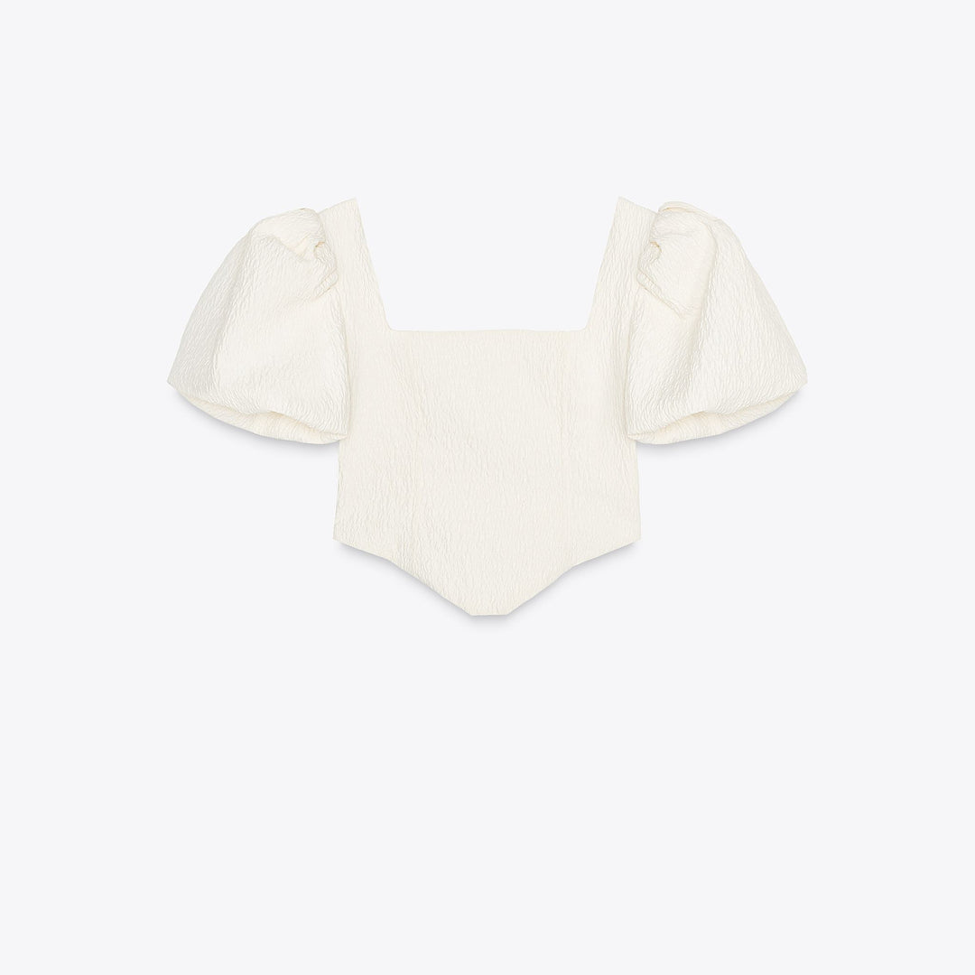 Moudda ZARA - Top Corset - Manches Bouffantes & Volume - Tunisie 1