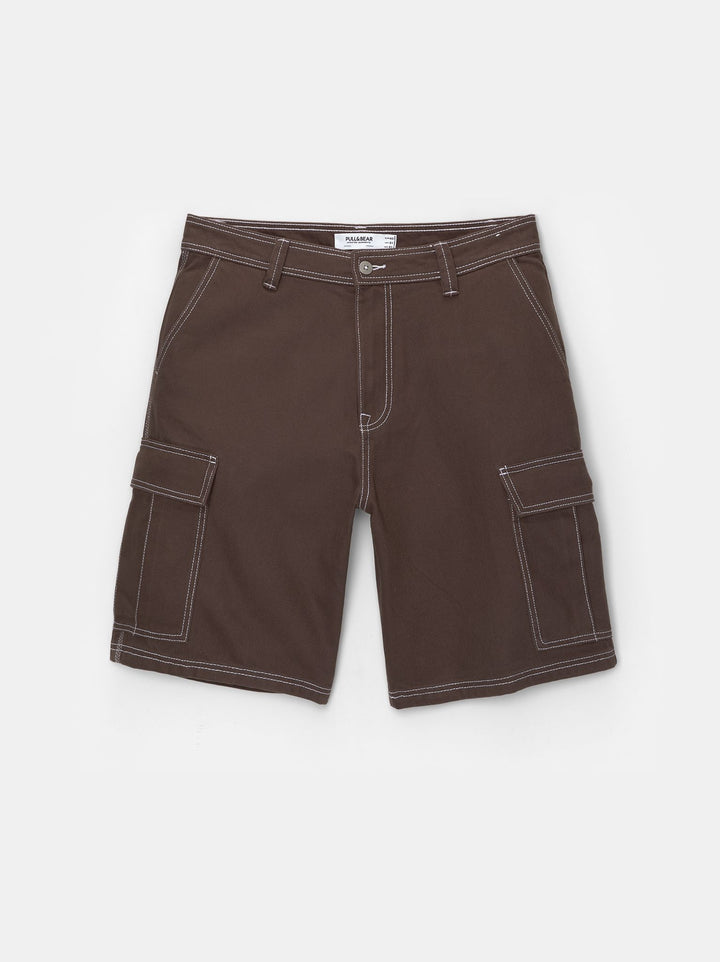 Moudda PULL & BEAR - Bermuda Cargo Coutures Contrastées - Tunisie 1