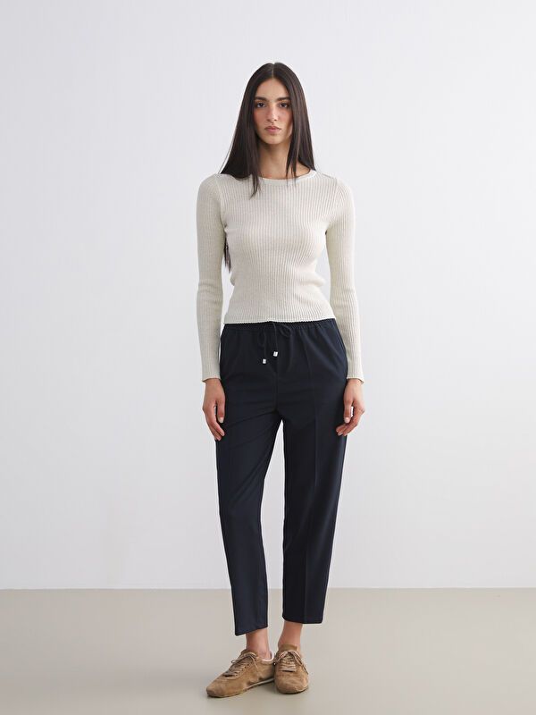 Moudda LC Waikiki - Pantalon tissé moyen Femme Marine - Tunisie 1