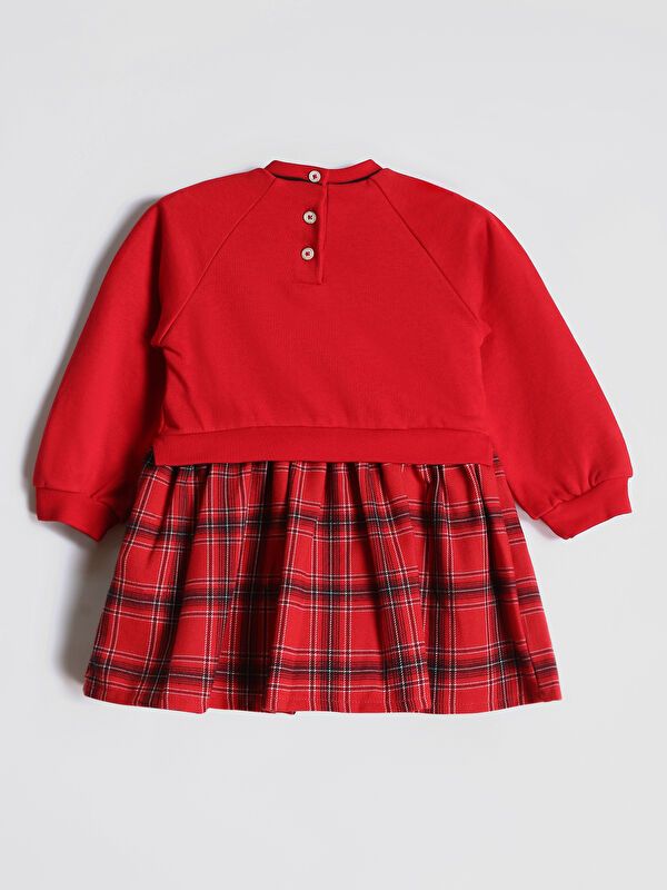 Moudda LC Waikiki - Robe en jersey manches longues Fille Rouge - Tunisie 2