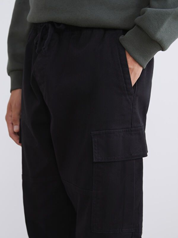 Moudda LC Waikiki - Pantalon cargo tissé Homme Noir - Tunisie 3