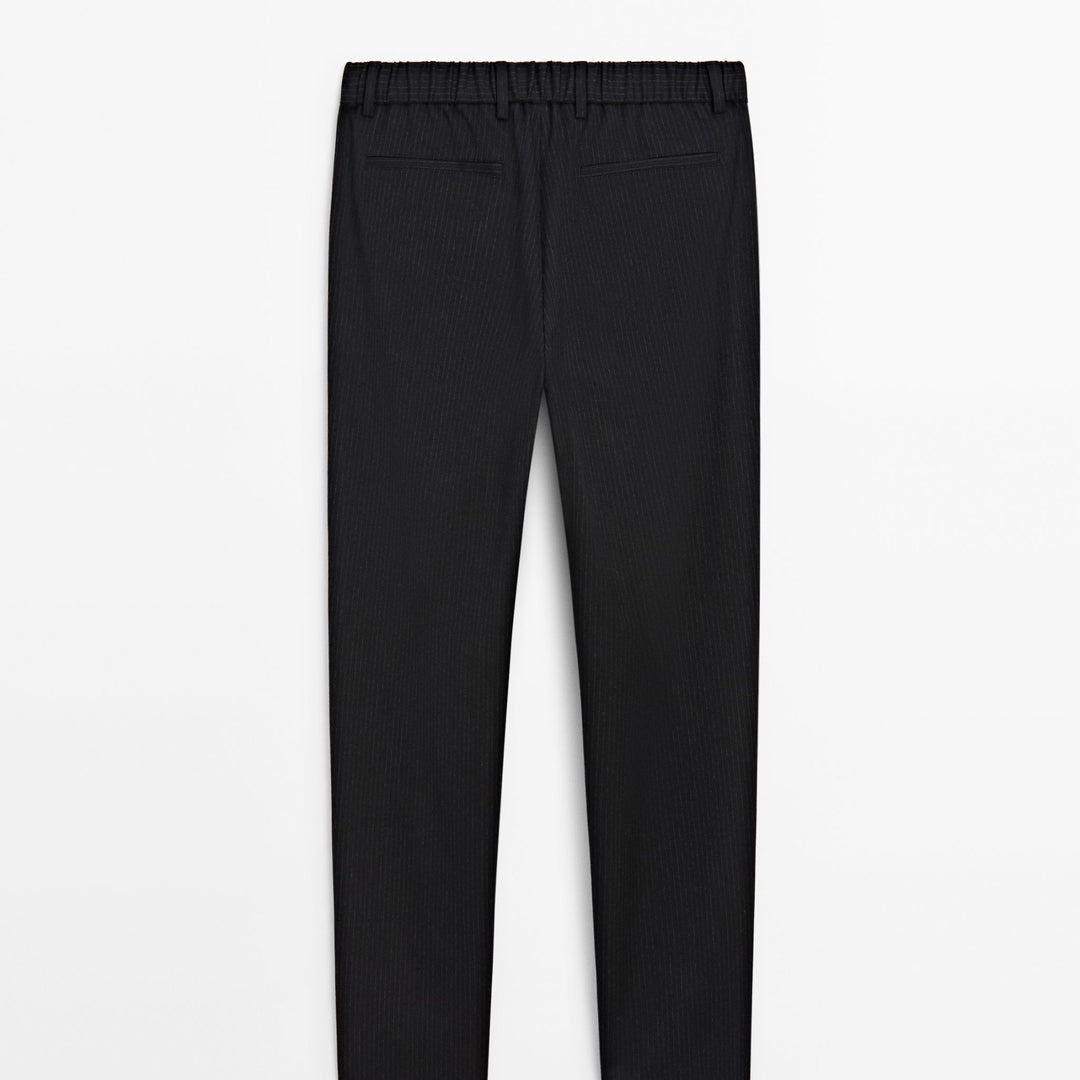 Moudda Massimo Dutti - Pantalon rayé diplomate semi-jogging coupe - Tunisie 5