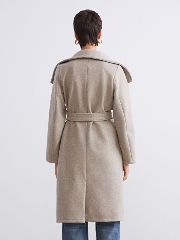 Moudda LC Waikiki - Manteau effet laine Femme Vison - Tunisie 5