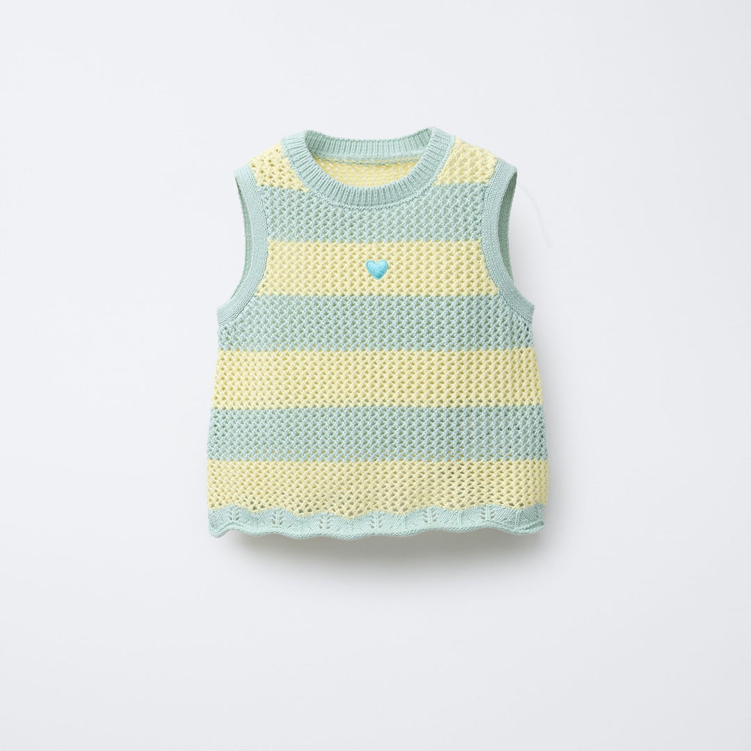 Moudda ZARA - Top Maille Enfant - Rayures Bicolores (6T) - Tunisie 1