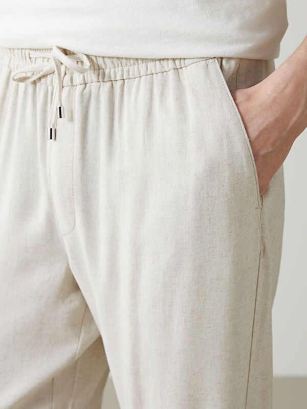 Moudda LC Waikiki - Pantalon tissé moyen Homme Beige - Tunisie 3