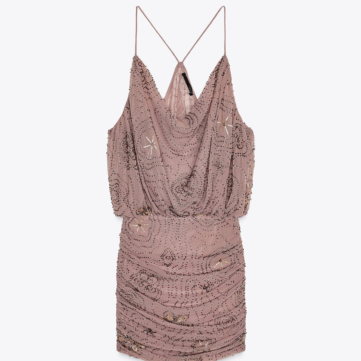Moudda ZARA - Robe Courte Halter - Broderie - Tunisie 1