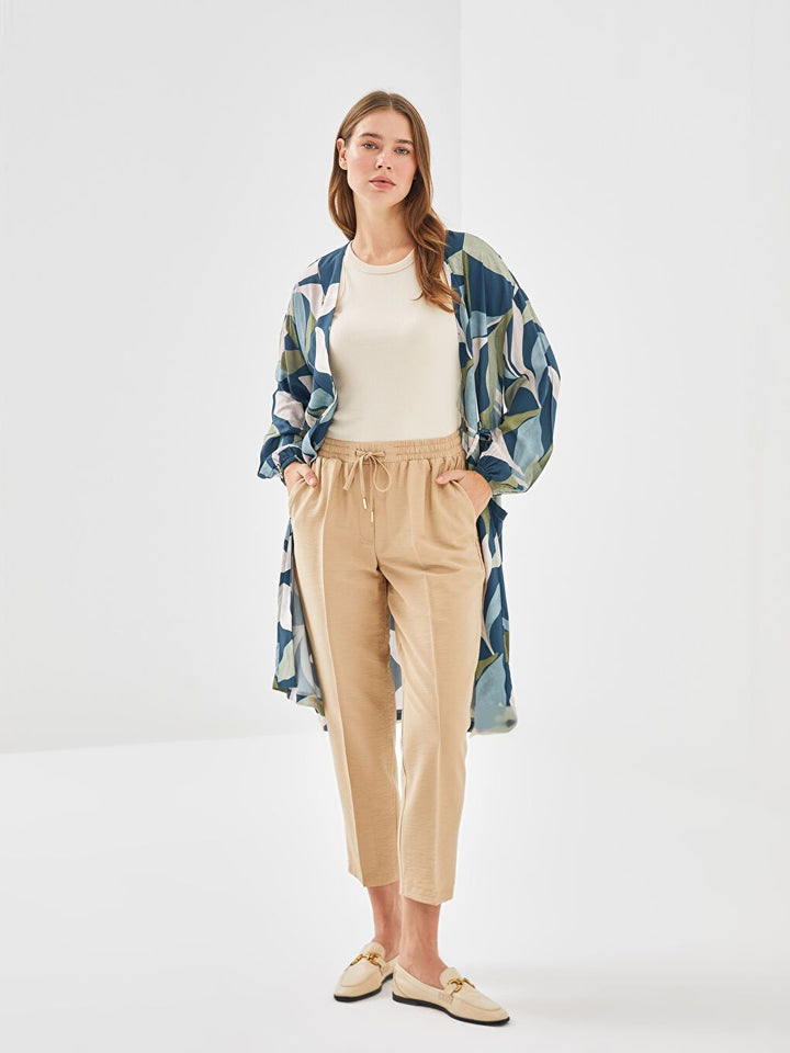 Moudda LC Waikiki - Pantalon tissé fin Femme Beige foncé - Tunisie 1