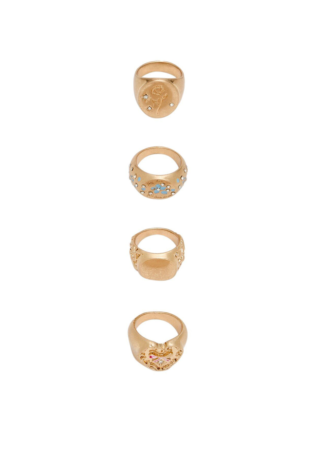 Moudda STRADIVARIUS - Lot de 4 Bagues Peintes - Tunisie 1