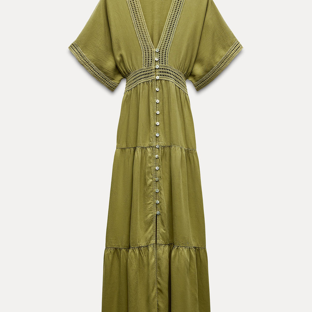 Moudda ZARA - Robe tunique entre-deux avec boutons - Tunisie 2