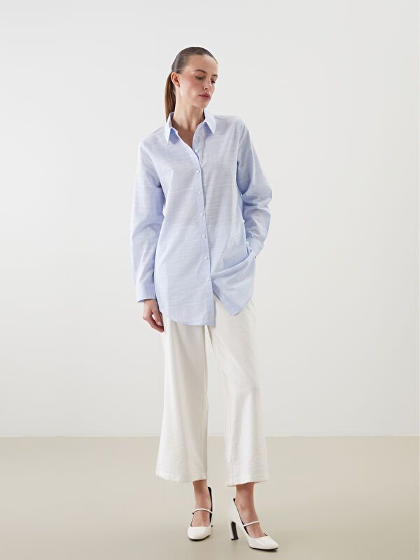 Moudda LC Waikiki - Tunique à manches longues Femme Bleu pâté - Tunisie 2