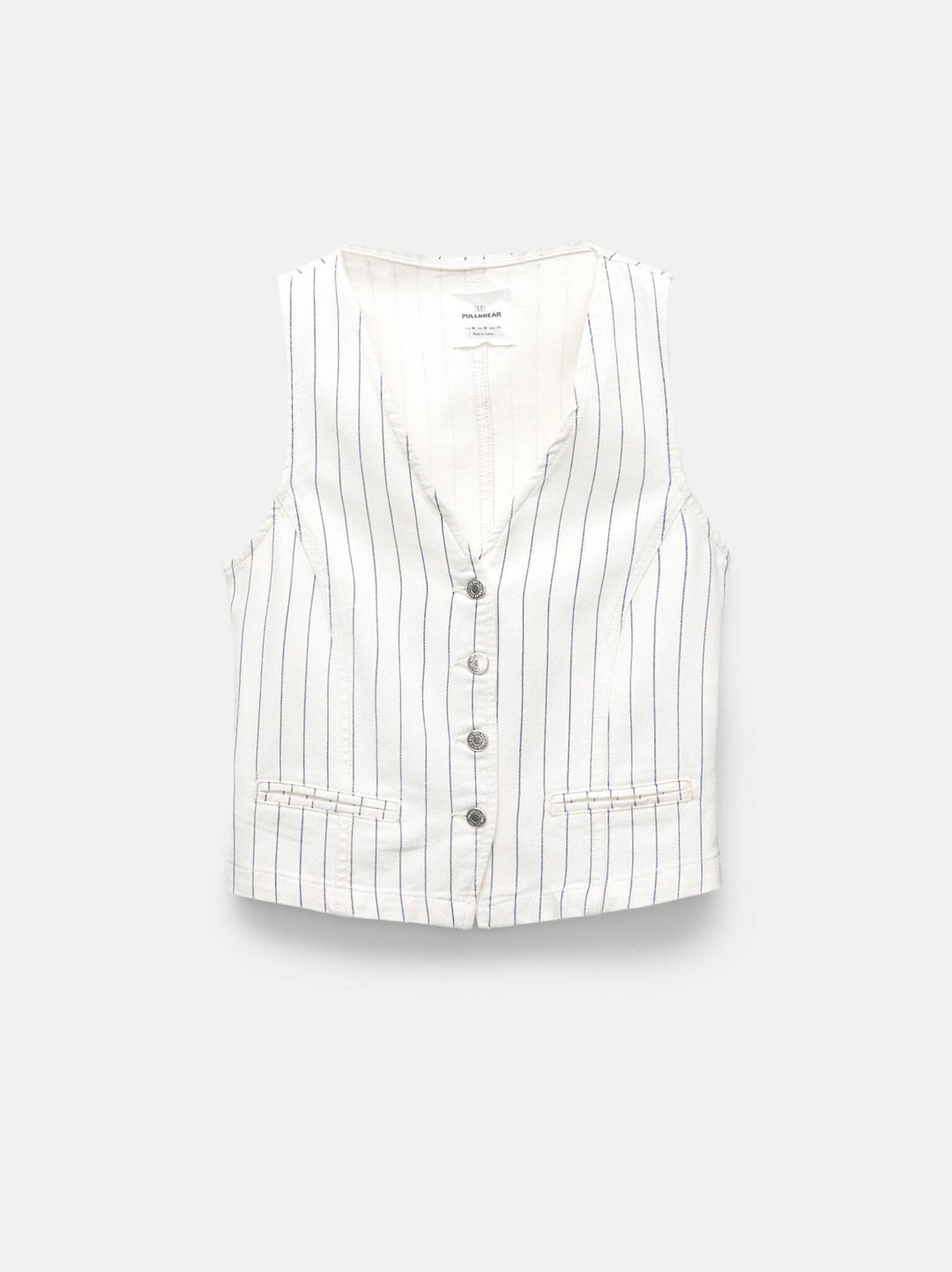 Moudda PULL & BEAR - Gilet Blanc - Rayures - Tunisie 3