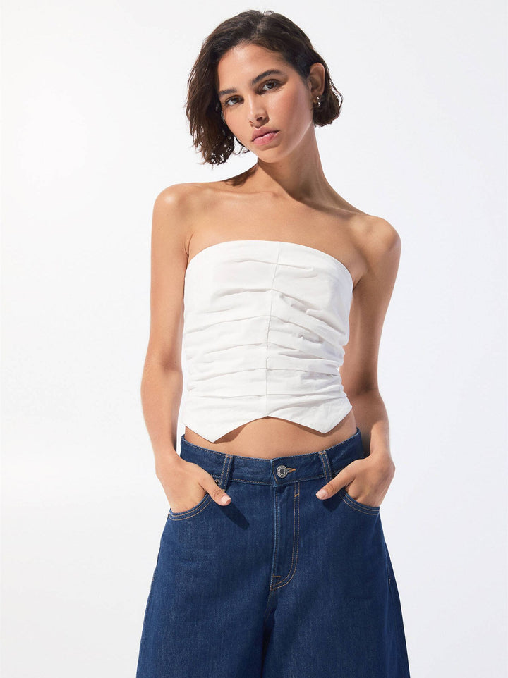 Moudda PULL & BEAR - Top Corset - Fronces Popeline - Tunisie 2