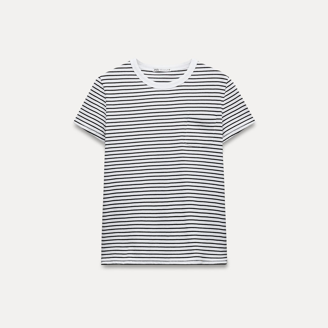 Moudda ZARA - T-shirt à Poche Col Rond - Tunisie 1