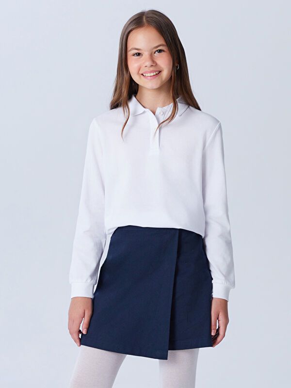 Moudda LC Waikiki - Body en jersey manches longues Fille Buxe blanc - Tunisie 1