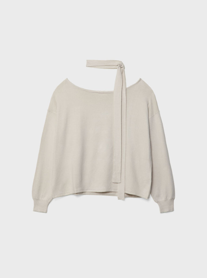Moudda STRADIVARIUS - Pull en Maille Encolure Bateau avec Foulard - Tunisie 3