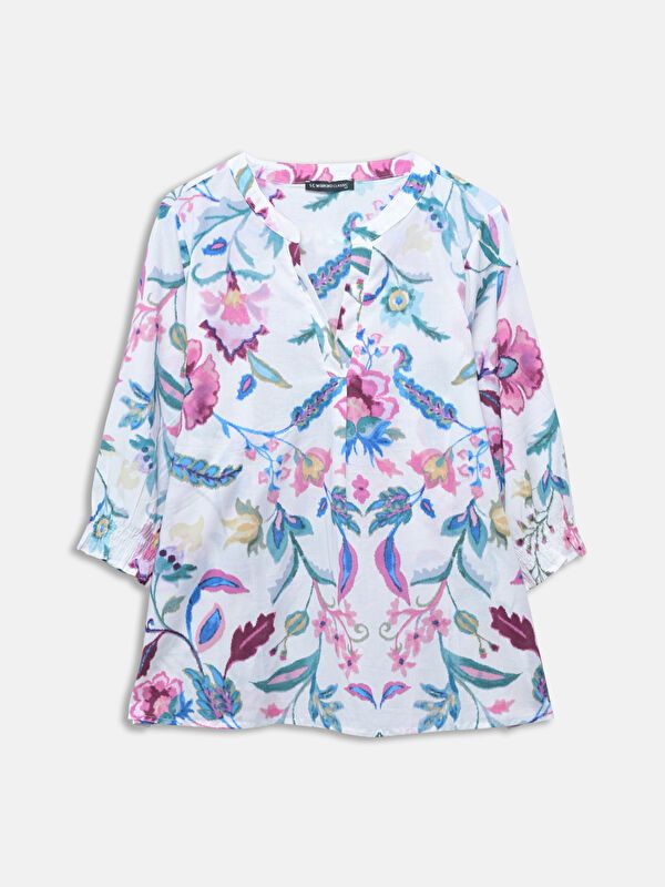 Moudda LC Waikiki - Chemise tissée imprimée cv à manches longues pour Femmes - Tunisie 4