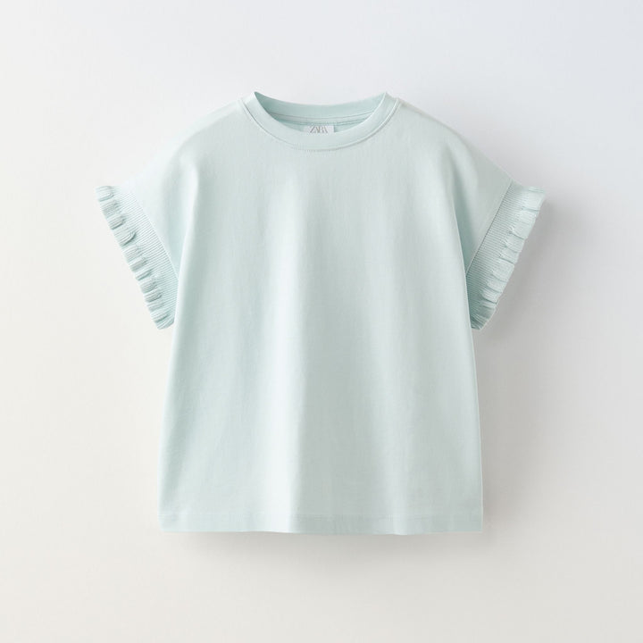 Moudda ZARA - T-shirt fille manches courtes, finitions - Tunisie 1