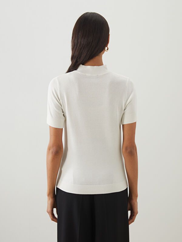 Moudda LC Waikiki - Pull en tricot Femme Ecru - Tunisie 4