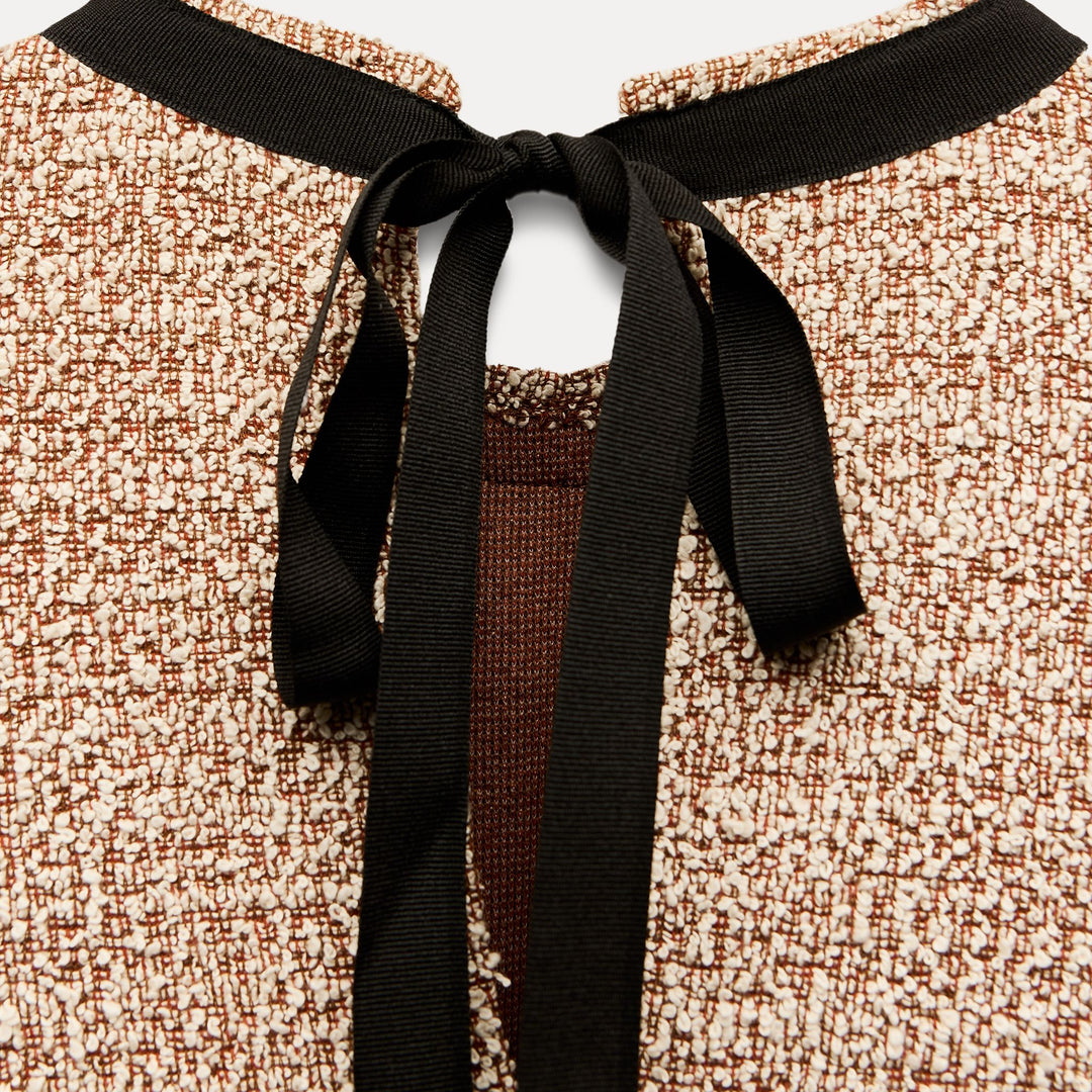 Moudda ZARA - Robe courte ample, manches courtes, ceinture dos - Tunisie 3
