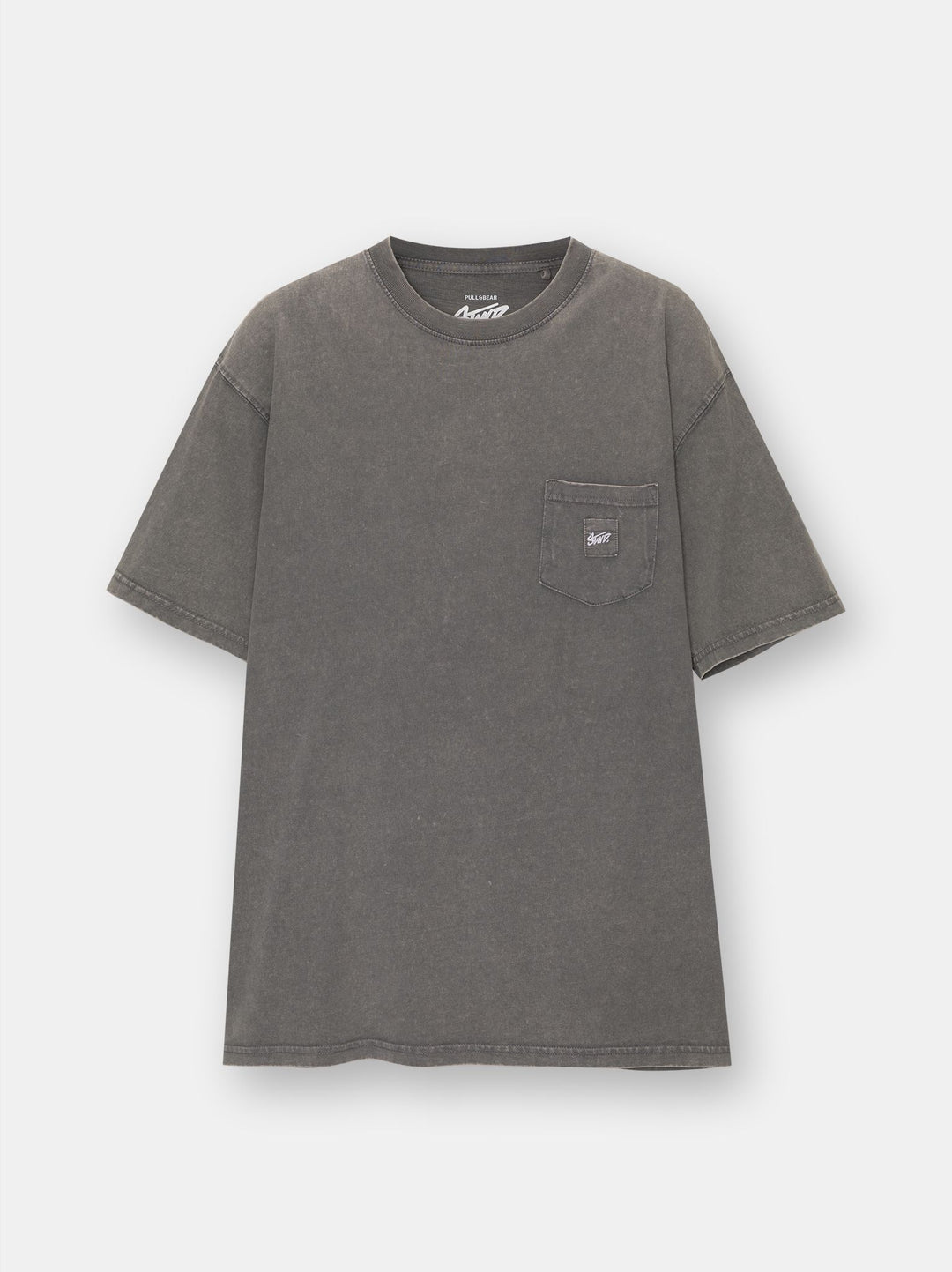 Moudda PULL & BEAR - T-Shirt Demi-Manches Poche STWD Teinture Garment - Tunisie 1