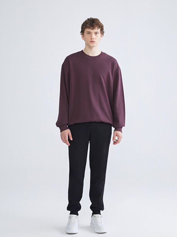 Moudda LC Waikiki - Sweatshirt en jersey Homme Prune foncée - Tunisie 2