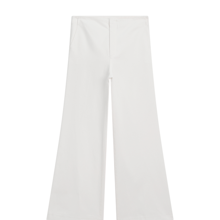 Moudda Massimo Dutti - Jean taille haute évasé blanc cassé - Tunisie 1