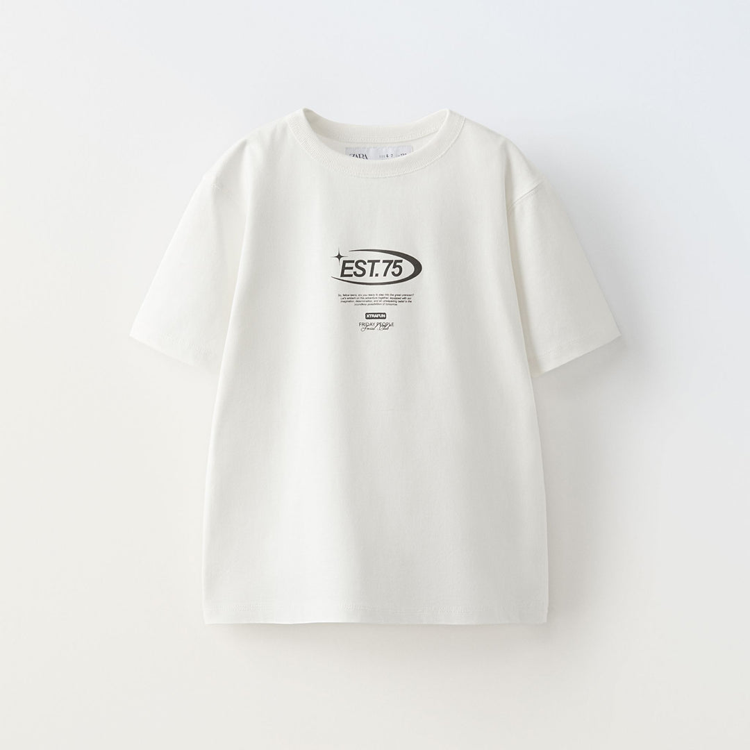 Moudda ZARA - T-shirt graphique à fond blanc - Tunisie 1