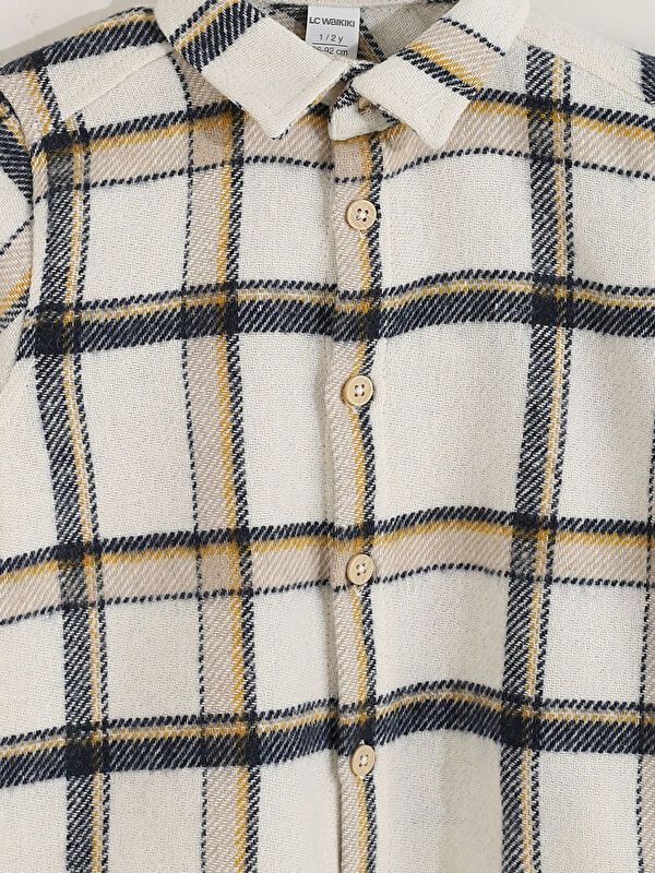 Moudda LC Waikiki - Chemise tissée manches longues Garçon Carreaux marine - Tunisie 4