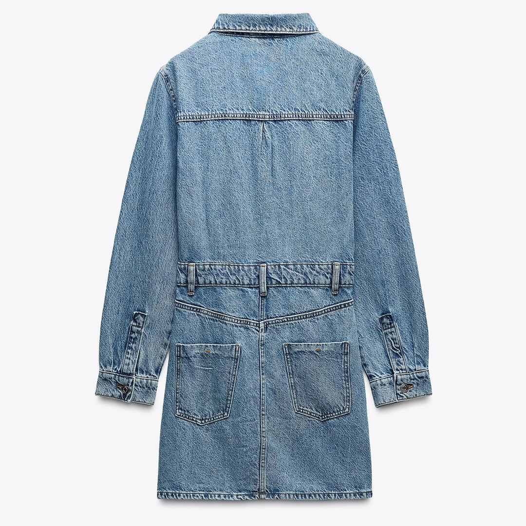 Moudda ZARA - Robe Denim Mini - Manches Longues - Tunisie 2