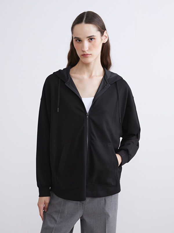 Moudda LC Waikiki - Cardigan en jersey Femme Noir - Tunisie 1