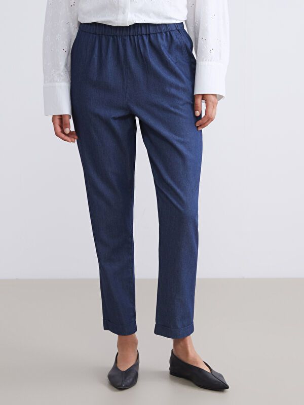 Moudda LC Waikiki - Pantalon tissé en denim Femme Rodéo des profondes ombre - Tunisie 2