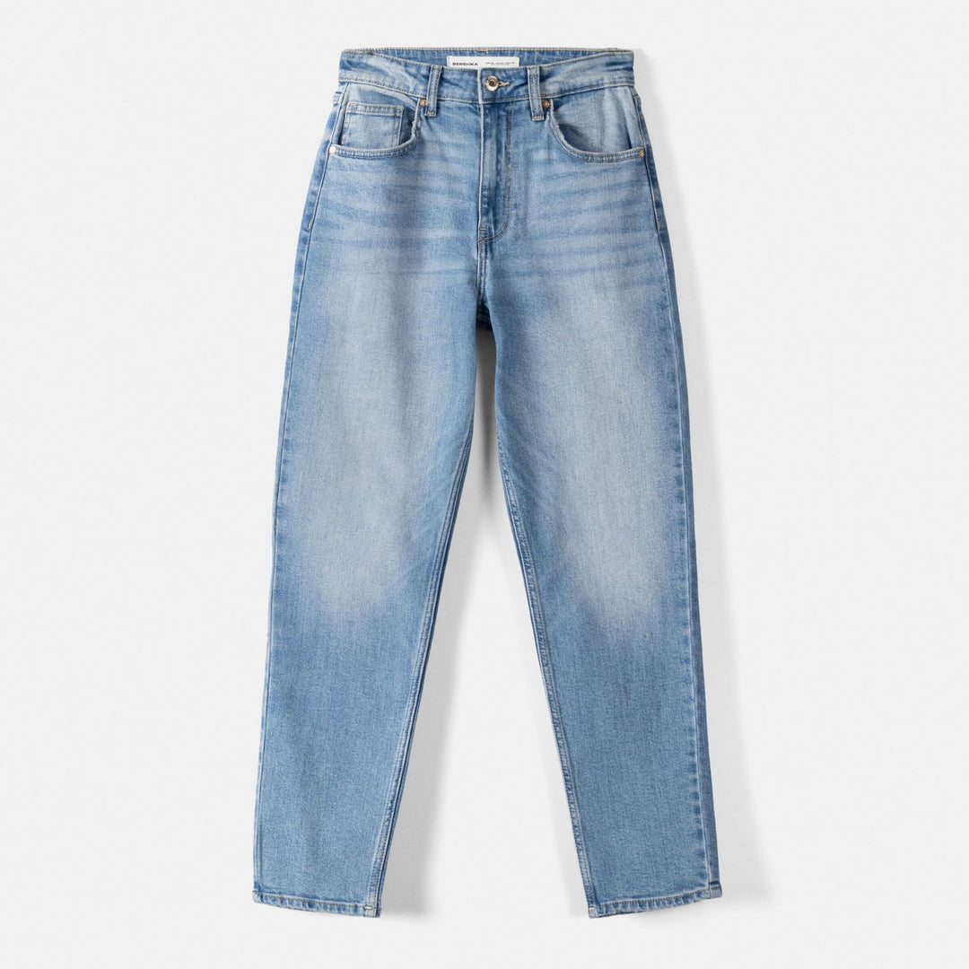 Moudda BERSHKA - Jean Mom Slim Tissu Confort - Tunisie 1
