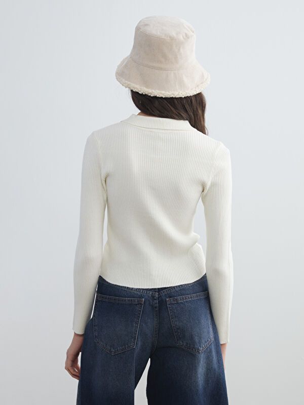 Moudda LC Waikiki - Cardigan en tricot Femme Ecru - Tunisie 5