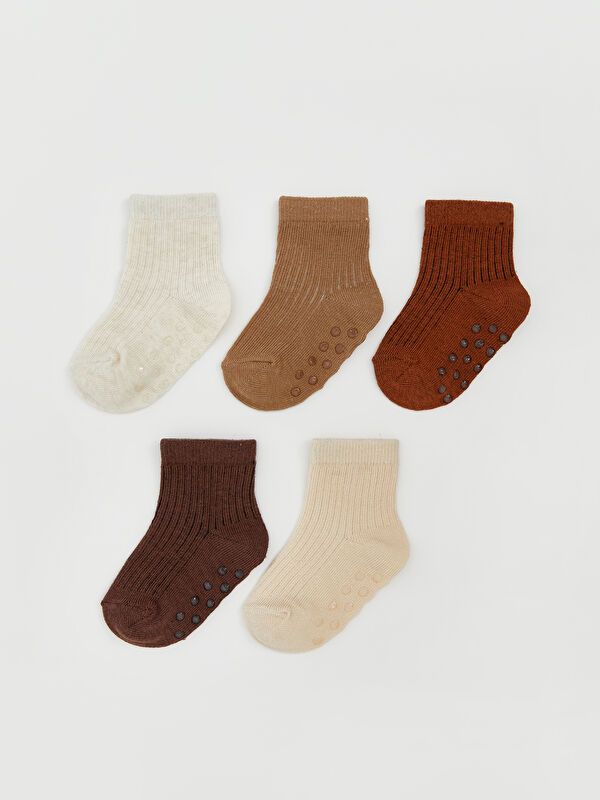 Moudda LC Waikiki - Chaussettes courtes Garçon Brun clair - Tunisie 1