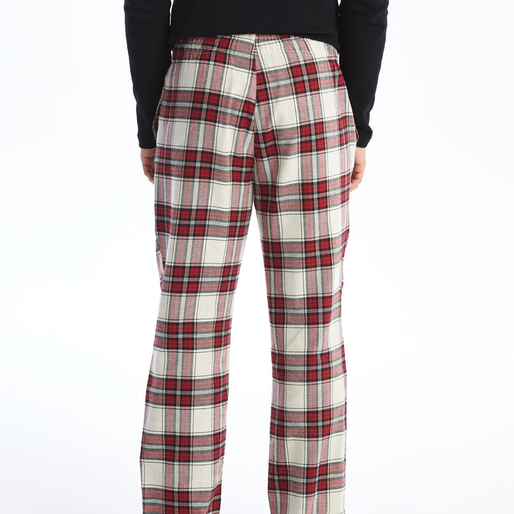 Moudda LC Waikiki - Bas pyjama jersey long Homme À carreaux rouges - Tunisie 4