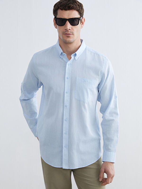 Moudda LC Waikiki - Chemise manches longues en tissu pour Homme - Tunisie 1